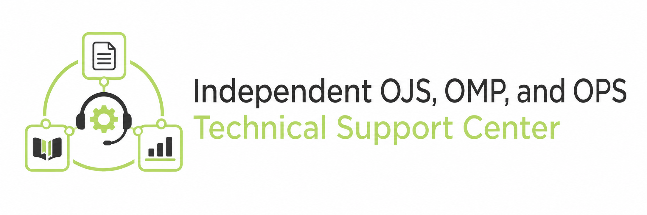 شعار مركز الدعم الفني المستقل لمنصات OJS وOMP وOPS.